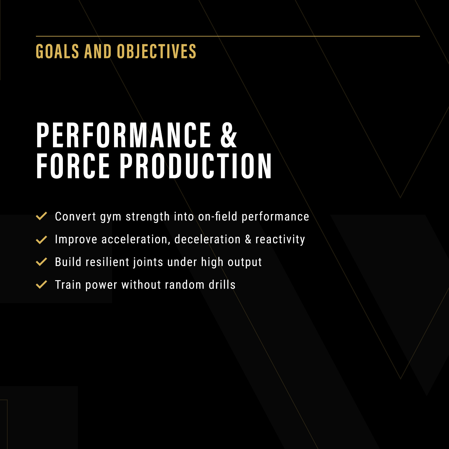 Programme Athletic Performance