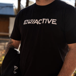 T-Shirt noir EW/ACTIVE pour Hommes